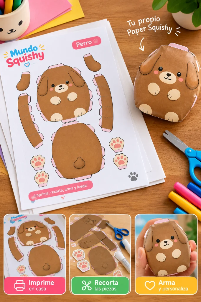 Molde Perro Kawaii